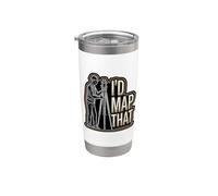 Funny I’d Map that Land Surveyor Theodolite Mapper Stainless Steel Insulated Tumbler