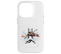 Funny I destroy silence Orchestra Violin Cat Playing Viola Case for iPhone 14 Pro