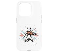 Funny I destroy silence Orchestra Violin Cat Playing Viola Case for iPhone 15 Pro
