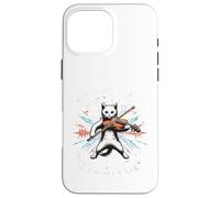 Funny I destroy silence Orchestra Violin Cat Playing Viola Case for iPhone 16 Pro Max