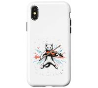 Funny I destroy silence Orchestra Violin Cat Playing Viola Case for iPhone X/XS
