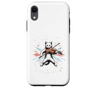 Funny I destroy silence Orchestra Violin Cat Playing Viola Case for iPhone XR