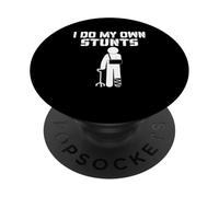 Funny I Do My Own Stunts | Broken Arm Get Well Gift For Kids PopSockets Swappable PopGrip