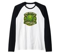 Funny I Don't Need Luck I Have Yarn Crocheter Shamrock Raglan Baseball Tee