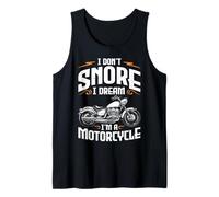 Funny I Don't Snore I Dream I'm A Motorcycle Biker Dad Tank Top