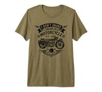 Funny I Don't Snore I Dream I'm A Motorcycle Snoring Biker Premium T-Shirt