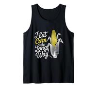 Funny I Eat Corn The Long Way Vacation Tank Top