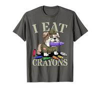 Funny I Eat Crayons Officer Squad Military Corps Meme Outfit T-Shirt