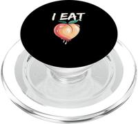 Funny I Eat Peach | Humor Party PopSockets PopGrip for MagSafe