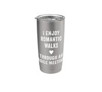 Funny I Enjoy Romantic Walks Through an Agile Meeting Stainless Steel Insulated Tumbler