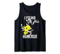 Funny I Found This Humerus Dog and Skeleton Bones Dad Joke Tank Top