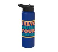 Funny I Have More Than Four Questions Passover Kids Stainless Steel Insulated Water Bottle