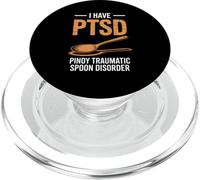 Funny I Have PTSD Pinoy Traumatic Spoon Saying Women Men PopSockets PopGrip for MagSafe