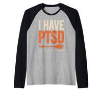 Funny I Have PTSD Pinoy Traumatic Spoon Saying Women Men Raglan Baseball Tee