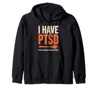Funny I Have PTSD Pinoy Traumatic Spoon Saying Women Men Zip Hoodie