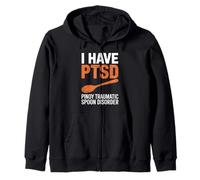 Funny I Have PTSD Pinoy Traumatic Spoon Saying Women Men Zip Hoodie