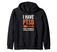 Funny I Have PTSD Pinoy Traumatic Spoon Saying Women Men Zip Hoodie