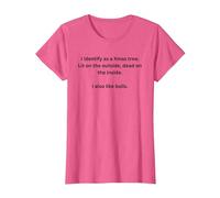 Funny I Identify as a Xmas Tree T-Shirt, Women, Pink Heather, 3X-Large