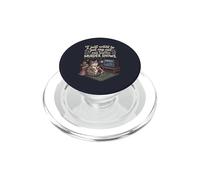 Funny I Just Want to Pet My Cat and Watch Murder Shows 5 PopSockets PopGrip for MagSafe