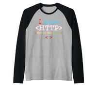 Funny I Know HTTP How to Talk People Computer Engineer Raglan Baseball Tee