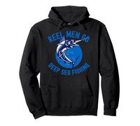 Funny I Like Deep Sea Fishing, Fisherman, Dad, Father's Day Pullover Hoodie