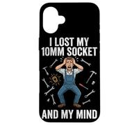 Funny I Lost My 10mm Socket And My Mind Mechanic Meme Case for iPhone 16 Plus