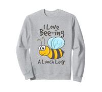 Funny I Love Beeing A Lunch Lady Pun Meme Design Sweatshirt