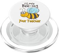 Funny I Love Being Your Teacher Bee Design PopSockets PopGrip for MagSafe