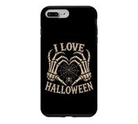 Funny I Love Halloween Skeleton Heart Spider Bones Case for iPhone 7 Plus/8 Plus
