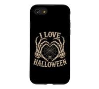 Funny I Love Halloween Skeleton Heart Spider Bones Case for iPhone SE (2020) / 7/8