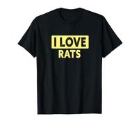 Funny I Love Rats Value Graphic T-Shirt