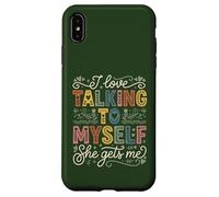 Funny I Love Talking To Myself She Gets Me For Women Case for iPhone XS Max