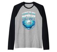 Funny I Love to Pee in My Wetsuit Scuba Diver Raglan Baseball Tee
