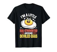 Funny I’m A Little Egg-Stroverted Around Deviled Eggs T-Shirt