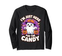 Funny I´m Just Here For The Candy Cute Halloween Long Sleeve T-Shirt