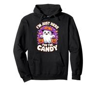Funny I´m Just Here For The Candy Cute Halloween Pullover Hoodie
