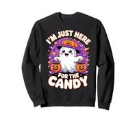 Funny I´m Just Here For The Candy Cute Halloween Sweatshirt