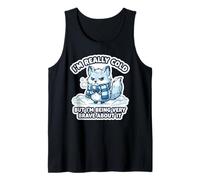 Funny I’m Really Cold But Very Brave About It Arctic Fox Tank Top