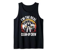 Funny I’m The Real Clean-Up Crew Forensic Cleaner Tank Top