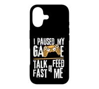 Funny I Paused My Game Talk Fast or Feed Me Gamer Gaming Case for iPhone 17