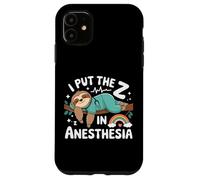 Funny I Put the Zz in Anesthesia Nurse Anesthesiologist Case for iPhone 11