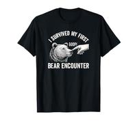 Funny I Survived My First Bear Encounter Hikers Boop Nose T-Shirt