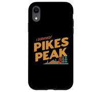 Funny I Survived Pikes Peak Retro Colorado Bigfoot Souvenir Case for iPhone XR