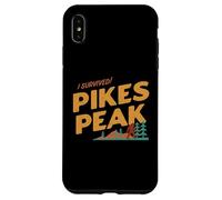 Funny I Survived Pikes Peak Retro Colorado Bigfoot Souvenir Case for iPhone XS Max