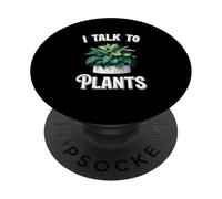 Funny I Talk To Plants Green Druid Nature PopSockets Adhesive PopGrip