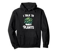 Funny I Talk To Plants Green Druid Nature Pullover Hoodie