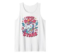 Funny I Teach Rock Stars Teacher Subs Camp 1st 2nd 3rd Grade Tank Top