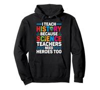 Funny I Teach Science Because Math Teachers Need Heroes Too Pullover Hoodie