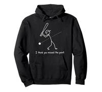 Funny I Think You Missed The Point Sarcastic Pun Dad Joke Pullover Hoodie
