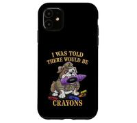 Funny I WAS TOLD THERE BE CRAYONS Jarhead Brother Military Case for iPhone 11